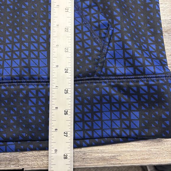 Under Armour Storm Blue Orange Mens S Loose Geometric Big Logo Pullover Hoodie - Picture 7 of 8